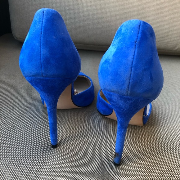Zara blue suede pumps | Sz 38 | gently used - Picture 4 of 6